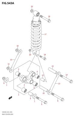 543A - REAR CUSHION LEVER