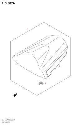507A - SEAT TAIL BOX ((GSX-R750,GSX-R750U2):K4)