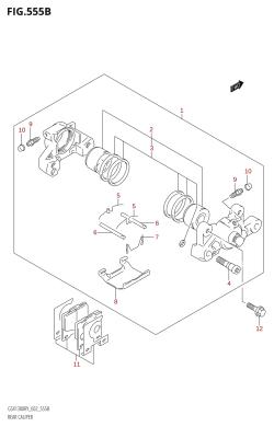 555B - REAR CALIPER ((GSX1300R,GSX1300RU1,GSX1300RU2):K3)