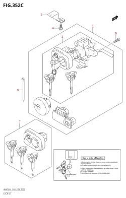 352C - LOCK SET (AN650Z:L4:E28)