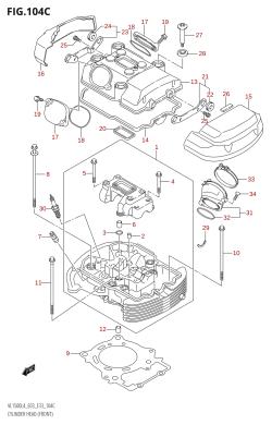 104C - CYLINDER HEAD (FRONT) (VL1500B:L4:E03)