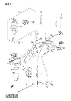 031 - WIRING HARNESS (MODEL K3 /​ UK3 /​ HK3 /​ HUK3)