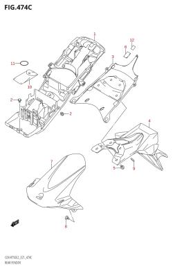 474C - REAR FENDER (GSX-R750UF:L2:E21)