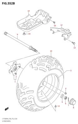 552B - LH REAR WHEEL (K6,K7)