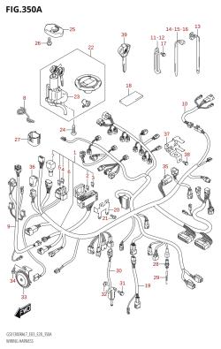 350A - WIRING HARNESS (GSX1300RA:L7:E03)