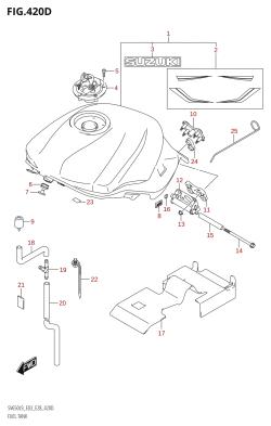 420D - FUEL TANK (SV650:L9:E33)