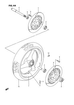 044 - FRONT WHEEL (MODEL N /​ P)