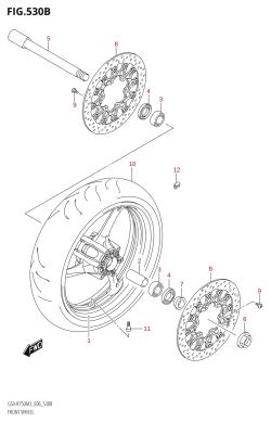 530B - FRONT WHEEL (GSX-R750)