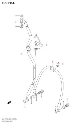 536A - FRONT BRAKE HOSE