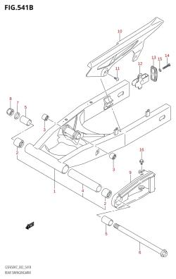 541B - REAR SWINGINGARM (K8)