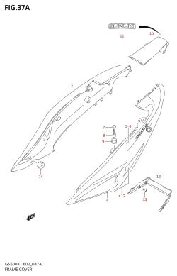 37A - FRAME COVER (MODEL K2)