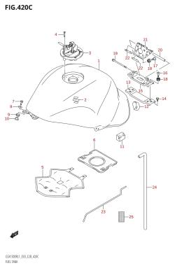 420C - FUEL TANK (GSX1300R:L1:E33)