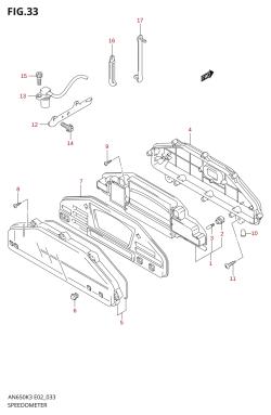 033 - SPEEDOMETER (AN650K3 /​ LK3 /​ K4)