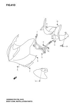 41D - BODY CWL INSTALLATION PARTS  (GS500FK4 /​ K5 /​ K6)