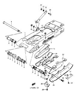 038 - REAR SWINGING ARM (MODEL H)