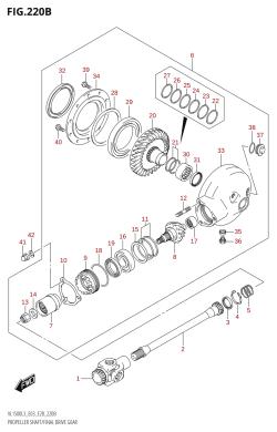 220B - PROPELLER SHAFT /​ FINAL DRIVE GEAR (VL1500:L3:E28)