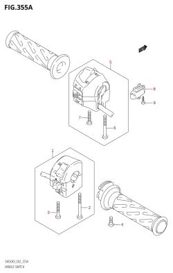 355A - HANDLE SWITCH (SV650,SV650U,SV650A,SV650UA)