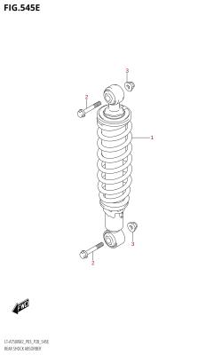 545E - REAR SHOCK ABSORBER (LT-A750XP:M2:P28)