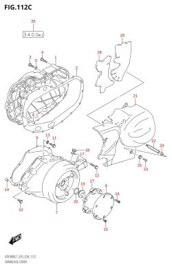 112C - CRANKCASE COVER (VZR1800BZ:L7:E28)