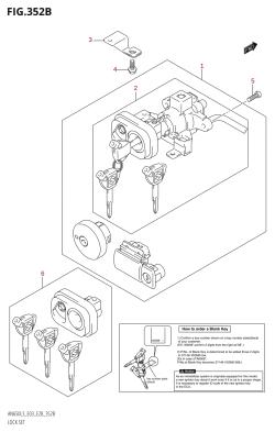 352B - LOCK SET (AN650:L3:E33)