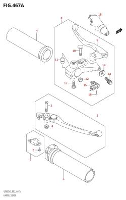 467A - HANDLE LEVER (K5,K6)