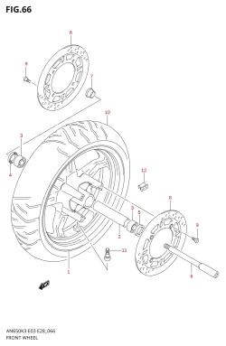 066 - FRONT WHEEL (AN650K3)