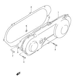 03A - CRANKCASE LH COVER (MODEL K3 /​ K4)