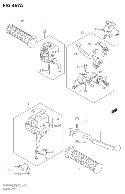 467A - HANDLE LEVER (K8,K9)