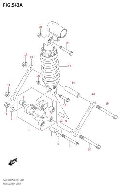 543A - REAR CUSHION LEVER