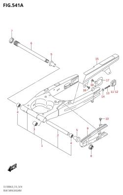 541A - REAR SWINGINGARM