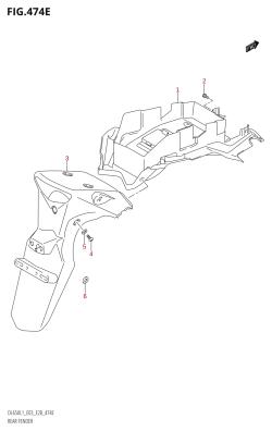474E - REAR FENDER (DL650A:L1:E28)
