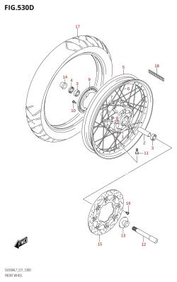 530D - FRONT WHEEL (DL650XAUE:L7:E21)