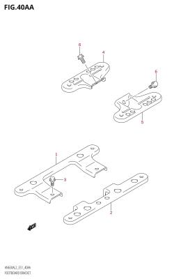 40AA - FOOTBOARD BRACKET