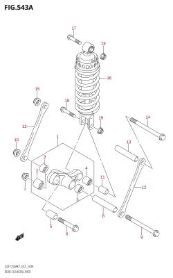 543A - REAR CUSHION LEVER