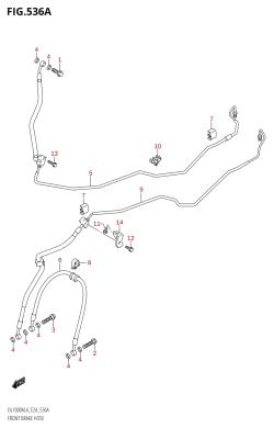 536A - FRONT BRAKE HOSE