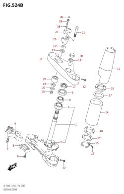 524B - STEERING STEM (VL1500B:L7:E28)