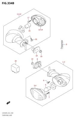 334B - TURNSIGNAL LAMP (GSF650S,GSF650SA,GSF650SU,GSF650SUA)