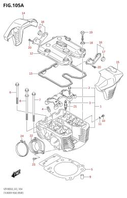 105A - CYLINDER HEAD (REAR) (VZR1800:L8:E43)
