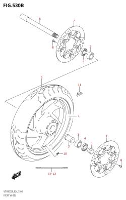 530B - FRONT WHEEL (VZR1800BZ:L8:E24)