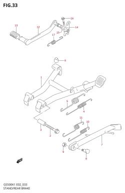 033 - STAND /​ REAR BRAKE