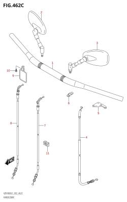 462C - HANDLEBAR (VZR1800UF:L5:E19)