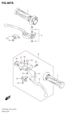 467A - HANDLE LEVER