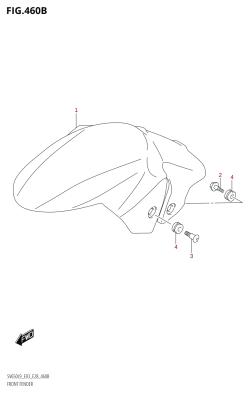 460B - FRONT FENDER (SV650:L9:E33)