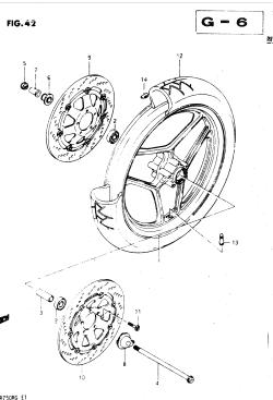 042 - FRONT WHEEL