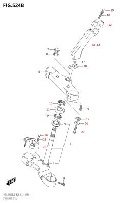 524B - STEERING STEM (VZR1800BZ:L5:E33)
