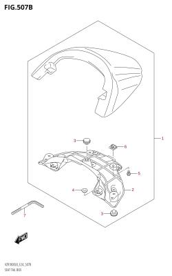 507B - SEAT TAIL BOX (VZR1800BZ:L8:E24)