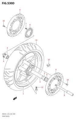 530D - FRONT WHEEL (AN650A:L1:E33)