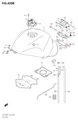 420B - FUEL TANK (GSX1300R:L1:E19)