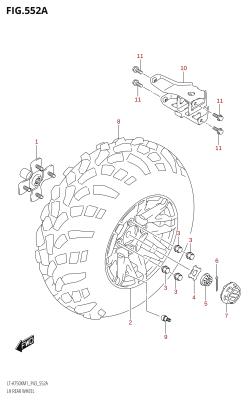 552A - LH REAR WHEEL