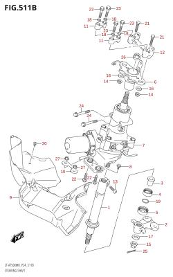 511B - STEERING SHAFT (LT-A750XPM0 P24)